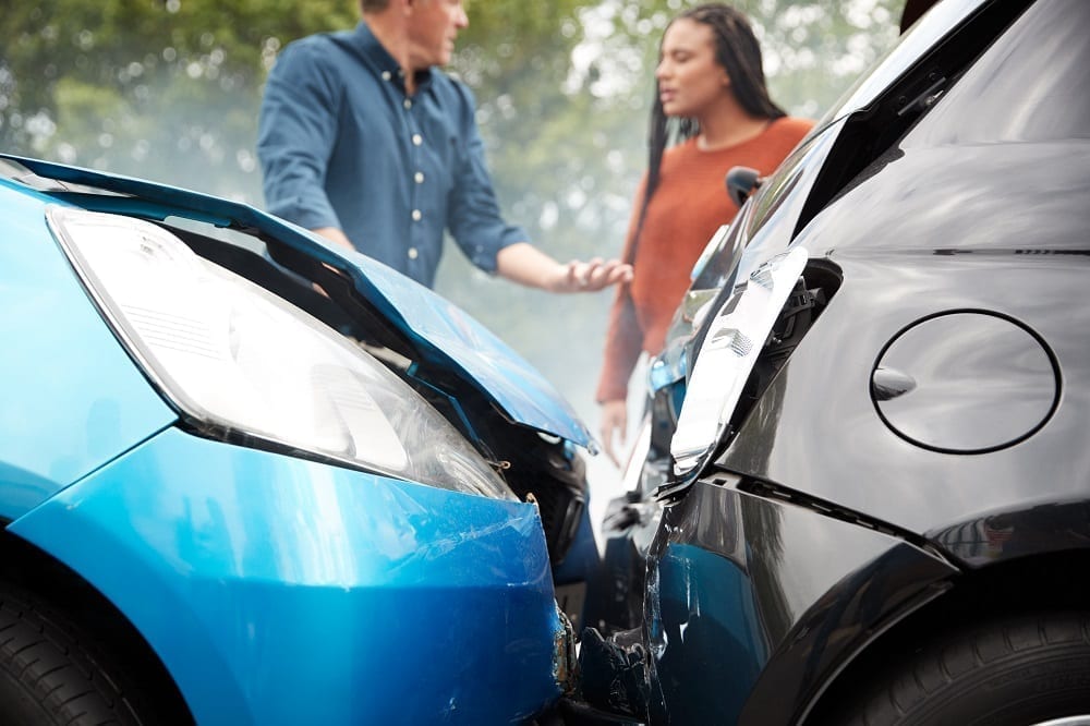 an accident with an insured driver